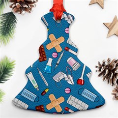 Medicine Pattern Christmas Tree Ornament (two Sides) by SychEva