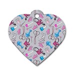 Medicine Dog Tag Heart (Two Sides) Front