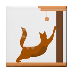 Animal Cat Pet Feline Mammal Tile Coaster by Semog4