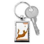 Animal Cat Pet Feline Mammal Key Chain (Rectangle) Front