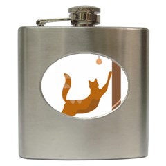 Animal Cat Pet Feline Mammal Hip Flask (6 Oz) by Semog4