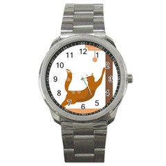 Animal Cat Pet Feline Mammal Sport Metal Watch by Semog4