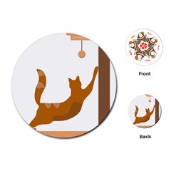 Animal Cat Pet Feline Mammal Playing Cards Single Design (round) by Semog4