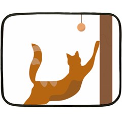 Animal Cat Pet Feline Mammal Fleece Blanket (mini) by Semog4