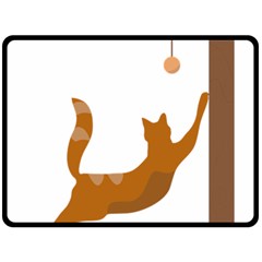 Animal Cat Pet Feline Mammal Fleece Blanket (large) by Semog4