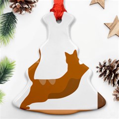 Animal Cat Pet Feline Mammal Christmas Tree Ornament (two Sides) by Semog4