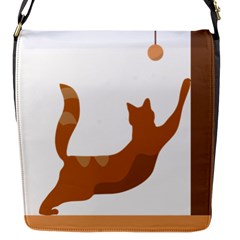 Animal Cat Pet Feline Mammal Flap Closure Messenger Bag (s) by Semog4