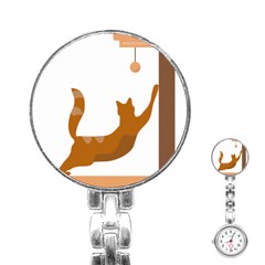 Animal Cat Pet Feline Mammal Stainless Steel Nurses Watch by Semog4