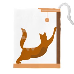 Animal Cat Pet Feline Mammal Drawstring Pouch (5xl) by Semog4