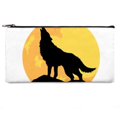 Wolf Wild Animal Night Moon Pencil Case by Semog4