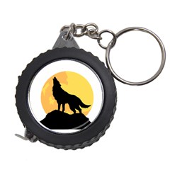 Wolf Wild Animal Night Moon Measuring Tape by Semog4