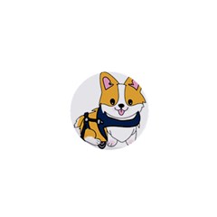 Puppy Cartoon Corgi 1  Mini Buttons by Semog4