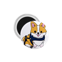 Puppy Cartoon Corgi 1 75  Magnets by Semog4