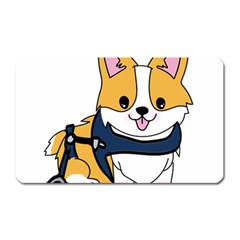 Puppy Cartoon Corgi Magnet (rectangular) by Semog4