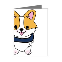 Puppy Cartoon Corgi Mini Greeting Card by Semog4