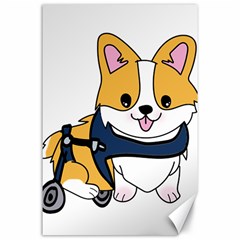 Puppy Cartoon Corgi Canvas 24  X 36  by Semog4