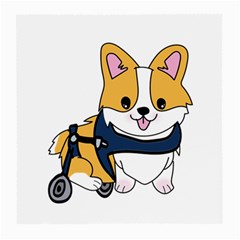 Puppy Cartoon Corgi Medium Glasses Cloth (2 Sides) by Semog4