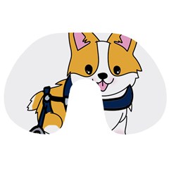 Puppy Cartoon Corgi Travel Neck Pillow by Semog4