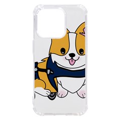 Puppy Cartoon Corgi Iphone 14 Pro Tpu Uv Print Case