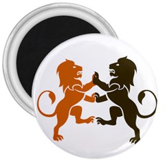 Lions Animals Wild Cats 3  Magnets by Semog4