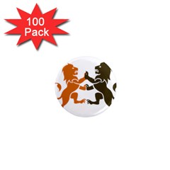 Lions Animals Wild Cats 1  Mini Magnets (100 Pack)  by Semog4