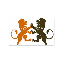 Lions Animals Wild Cats Sticker (rectangular) by Semog4