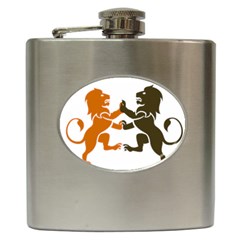 Lions Animals Wild Cats Hip Flask (6 Oz) by Semog4