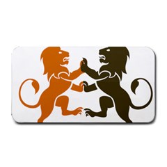 Lions Animals Wild Cats Medium Bar Mat by Semog4