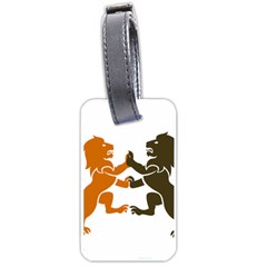 Lions Animals Wild Cats Luggage Tag (one Side) by Semog4