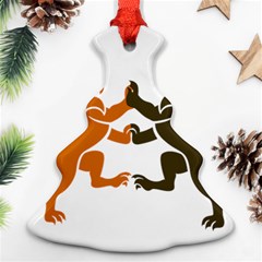 Lions Animals Wild Cats Ornament (christmas Tree)  by Semog4