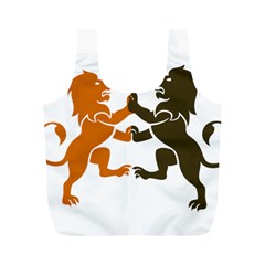 Lions Animals Wild Cats Full Print Recycle Bag (m) by Semog4