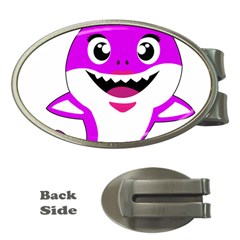 Purple Shark Fish Money Clips (oval)  by Semog4