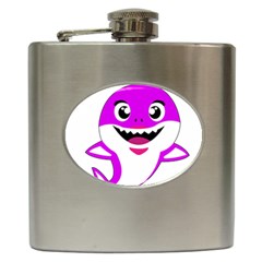 Purple Shark Fish Hip Flask (6 Oz) by Semog4