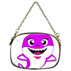 Purple Shark Fish Chain Purse (one Side) by Semog4