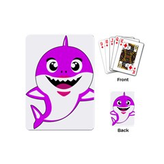 Purple Shark Fish Playing Cards Single Design (mini) by Semog4