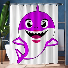 Purple Shark Fish Shower Curtain 60  X 72  (medium)  by Semog4