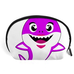 Purple Shark Fish Accessory Pouch (large) by Semog4