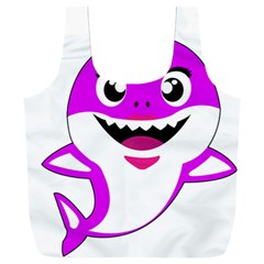 Purple Shark Fish Full Print Recycle Bag (xxxl) by Semog4