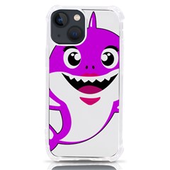 Purple Shark Fish Iphone 13 Mini Tpu Uv Print Case