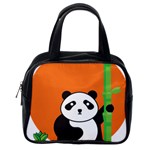 Panda Animal Orange Sun Nature Classic Handbag (One Side) Front