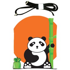 Panda Animal Orange Sun Nature Shoulder Sling Bag by Semog4