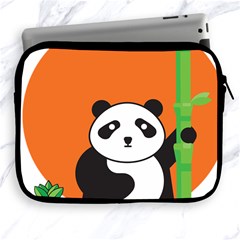 Panda Animal Orange Sun Nature Apple Ipad 2/3/4 Zipper Cases by Semog4