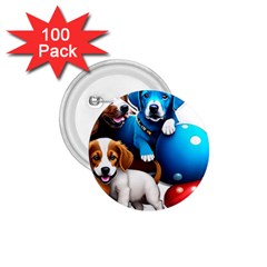 Cute Dog Dogs Animal Pet 1 75  Buttons (100 Pack)  by Semog4