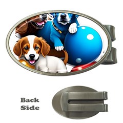 Cute Dog Dogs Animal Pet Money Clips (oval)  by Semog4