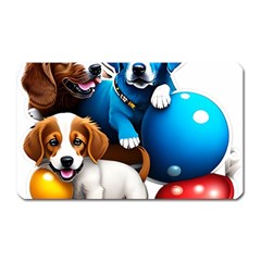 Cute Dog Dogs Animal Pet Magnet (rectangular) by Semog4