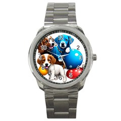 Cute Dog Dogs Animal Pet Sport Metal Watch by Semog4