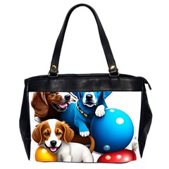 Cute Dog Dogs Animal Pet Oversize Office Handbag (2 Sides) by Semog4