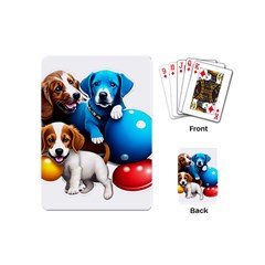 Cute Dog Dogs Animal Pet Playing Cards Single Design (mini) by Semog4