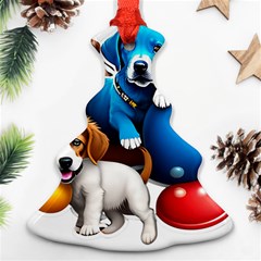 Cute Dog Dogs Animal Pet Christmas Tree Ornament (two Sides) by Semog4