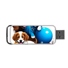 Cute Dog Dogs Animal Pet Portable Usb Flash (two Sides) by Semog4